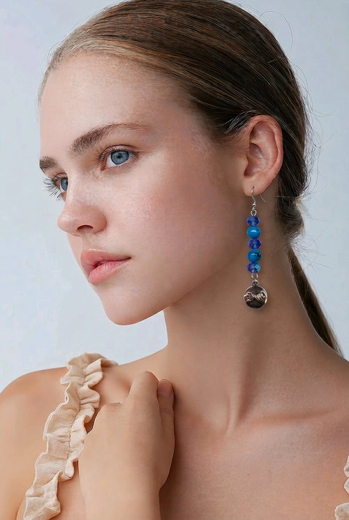 Blue Pinkie Promise Earrings | Mamabug ReCreations