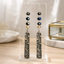 Celestial Night Sky Crystal Dangle Earrings | Mamabug ReCreations - Artisan Jewelry