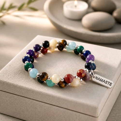 Seven Chakra Gemstone Bracelet (MW) | Mamabug ReCreations - Artisan Jewelry