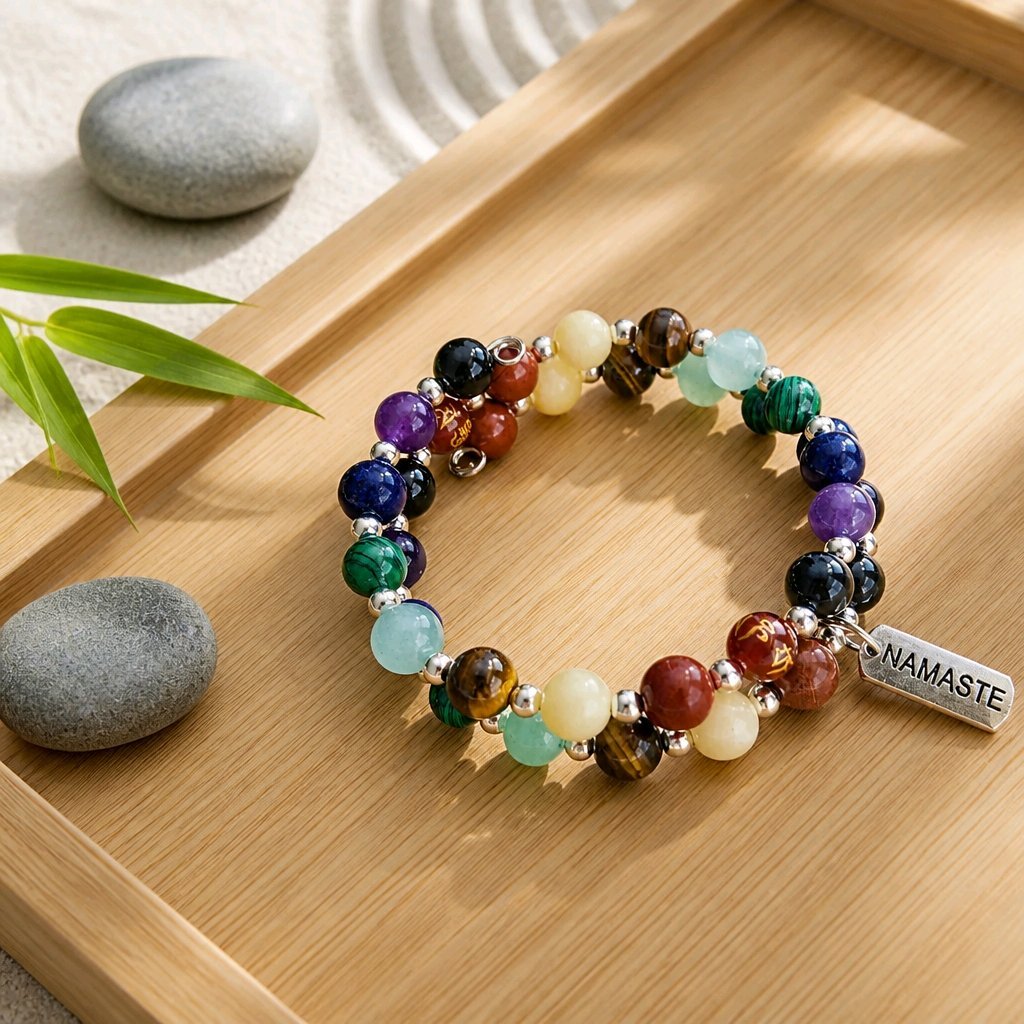 Seven Chakra Gemstone Bracelet (MW) | Mamabug ReCreations - Artisan Jewelry