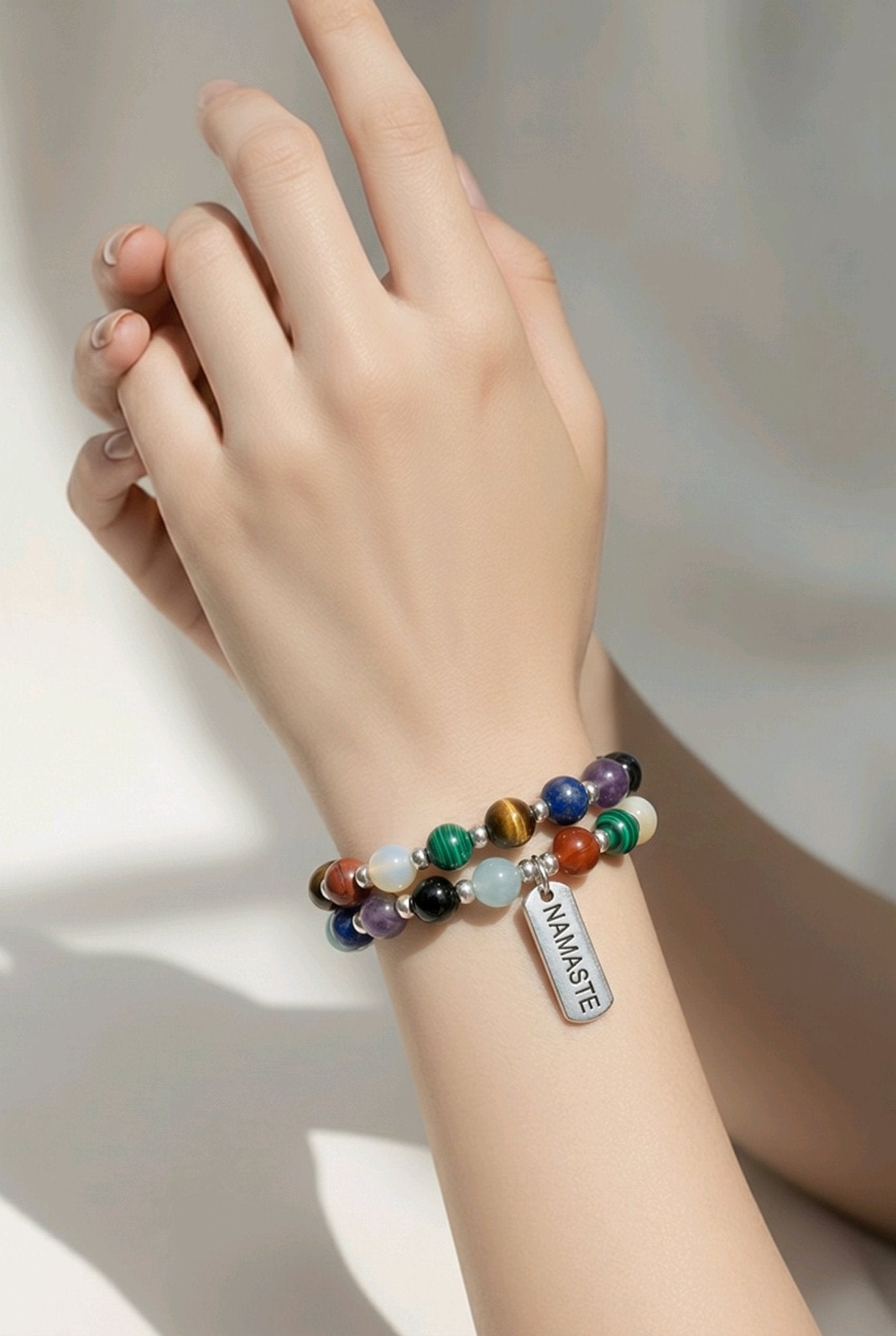 Seven Chakra Gemstone Bracelet (MW) | Mamabug ReCreations - Artisan Jewelry