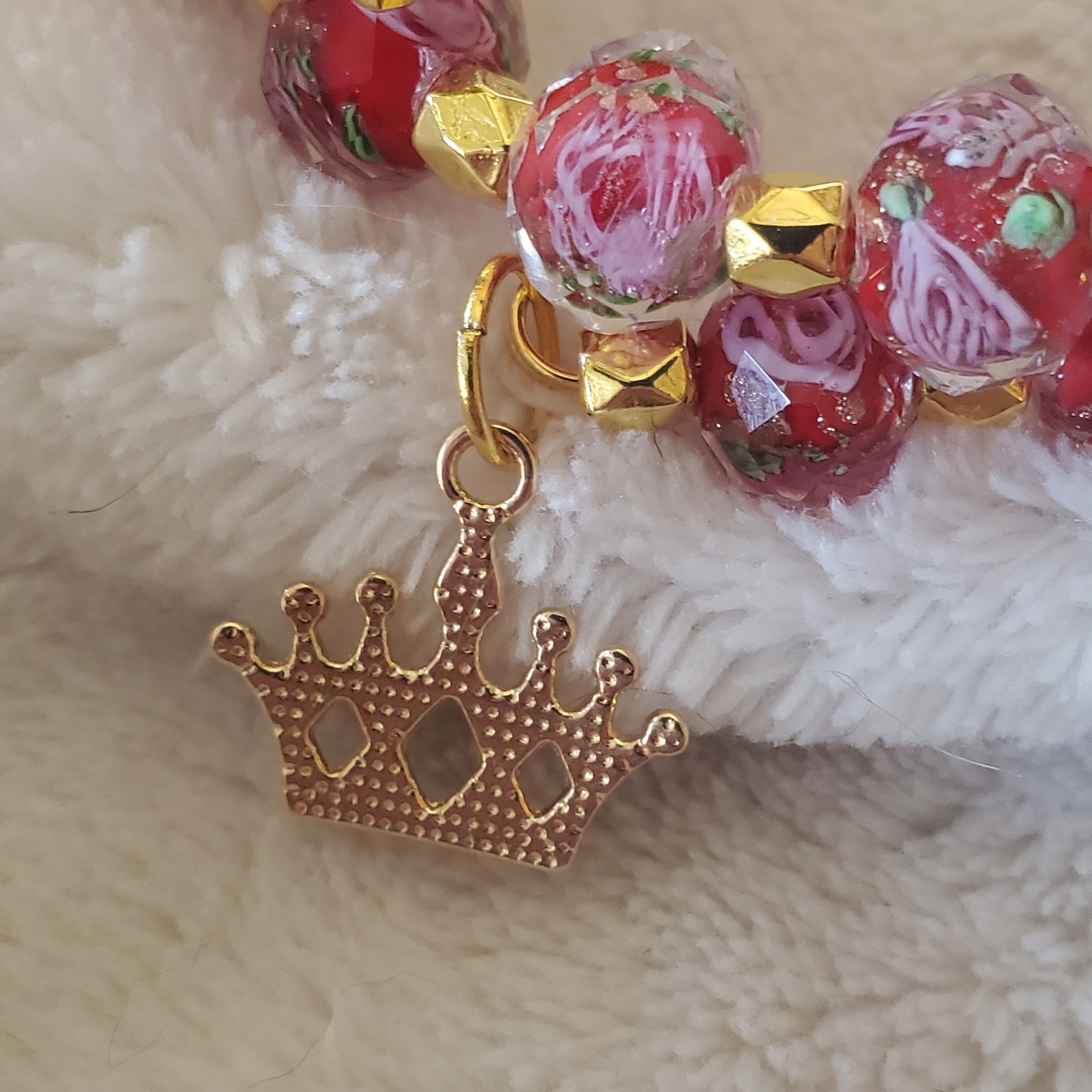 Red Royalty Bracelet (MW) | Mamabug ReCreations - Artisan Jewelry