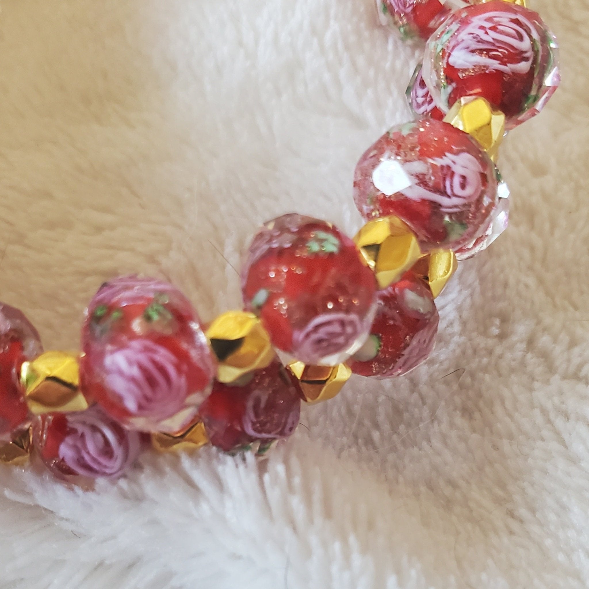 Red Royalty Bracelet (MW) | Mamabug ReCreations - Artisan Jewelry