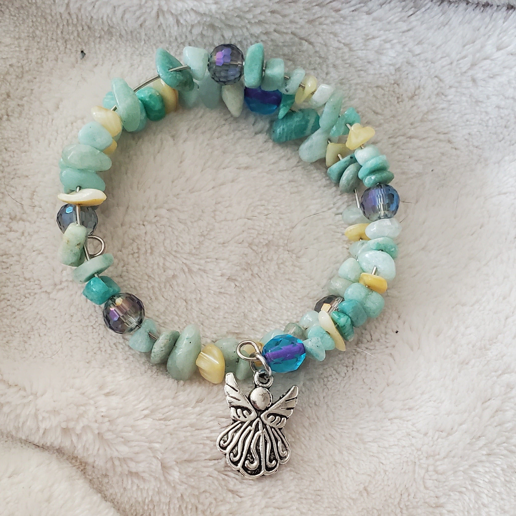 Green Angel Bracelet (MW) | Mamabug ReCreations - Artisan Jewelry