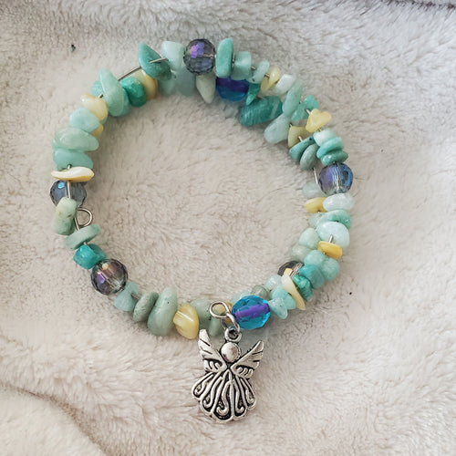 Green Angel Bracelet (MW) | Mamabug ReCreations - Artisan Jewelry