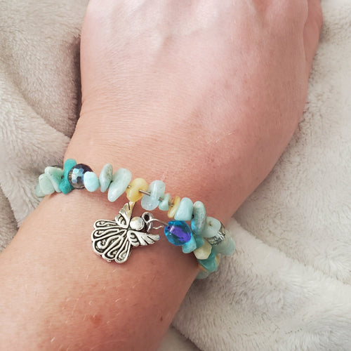 Green Angel Bracelet (MW) | Mamabug ReCreations - Artisan Jewelry