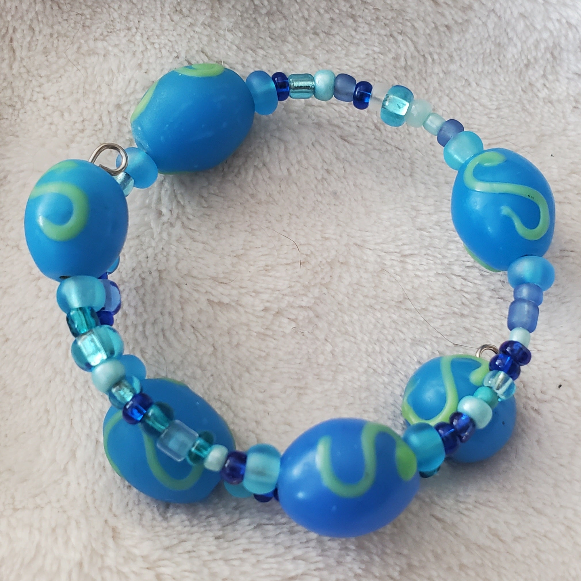 Fun with Blueberries Bracelet (MW) | Mamabug ReCreations - Artisan Jewelry
