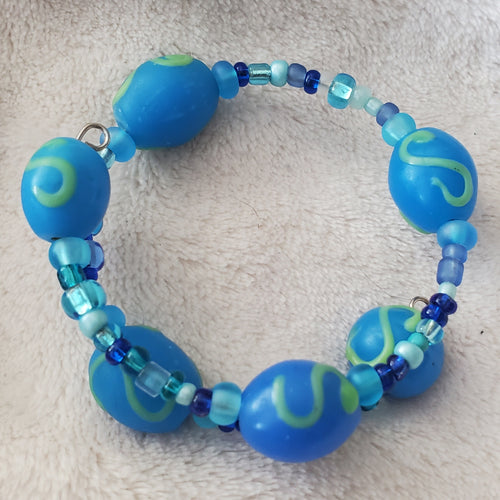 Fun with Blueberries Bracelet (MW) | Mamabug ReCreations - Artisan Jewelry