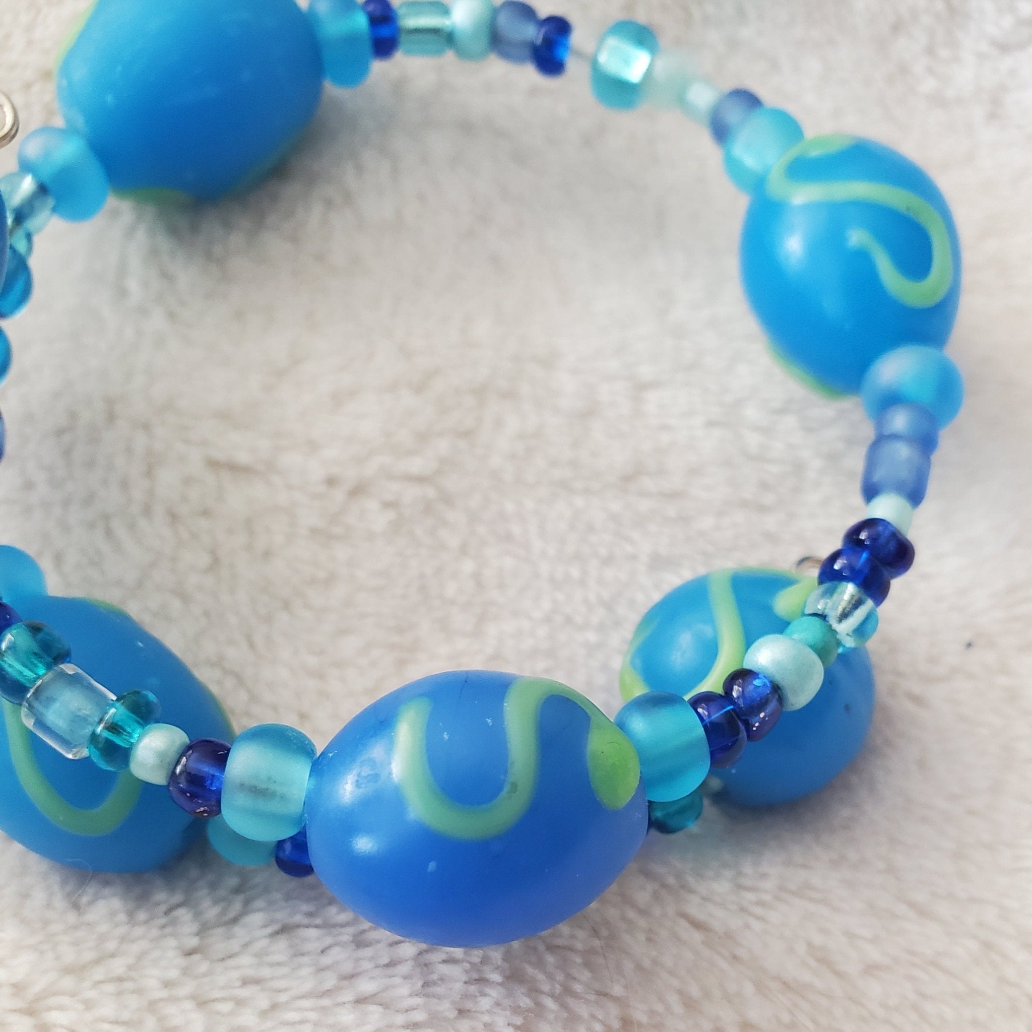 Fun with Blueberries Bracelet (MW) | Mamabug ReCreations - Artisan Jewelry