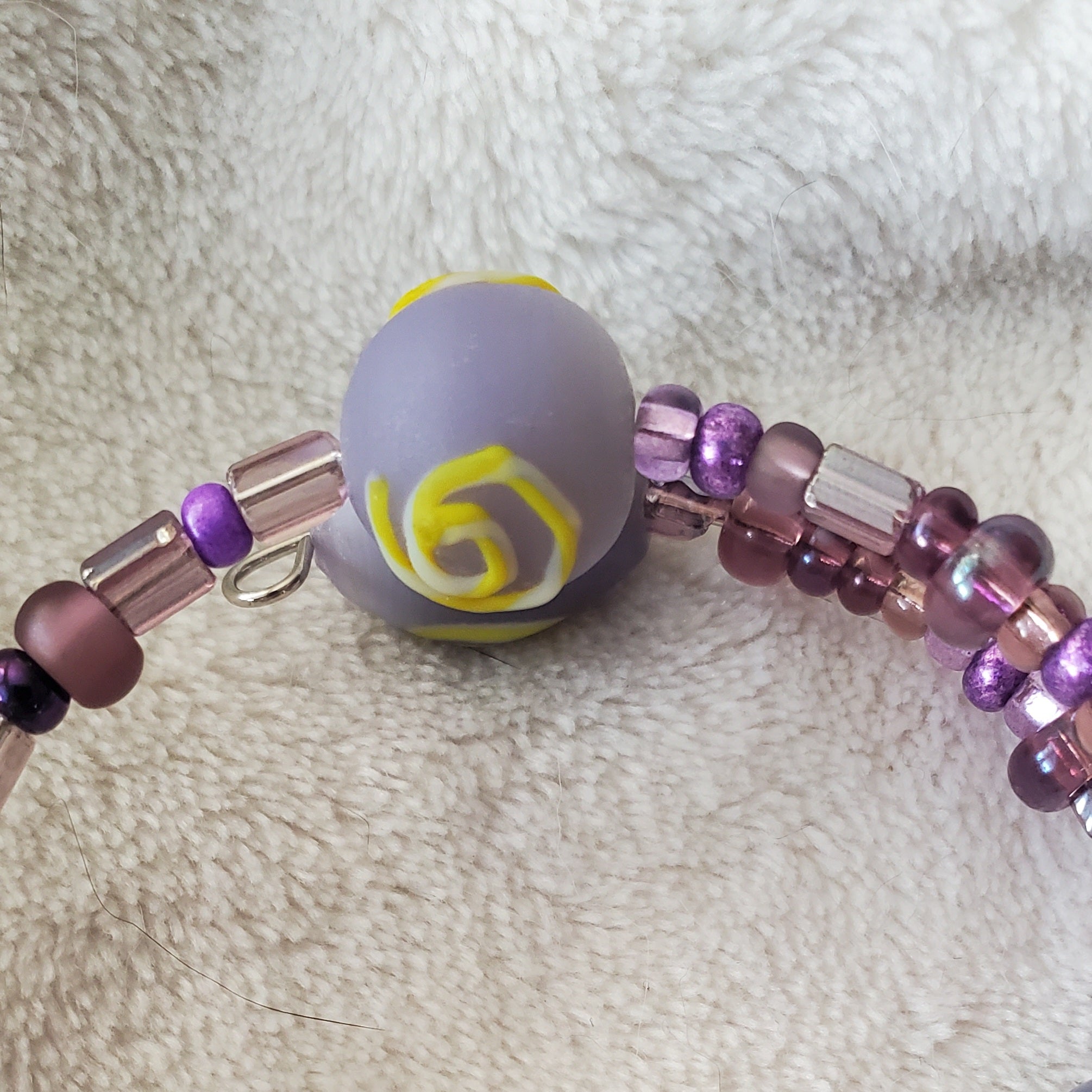 Fun with Lilacs Bracelet (MW) | Mamabug ReCreations - Artisan Jewelry