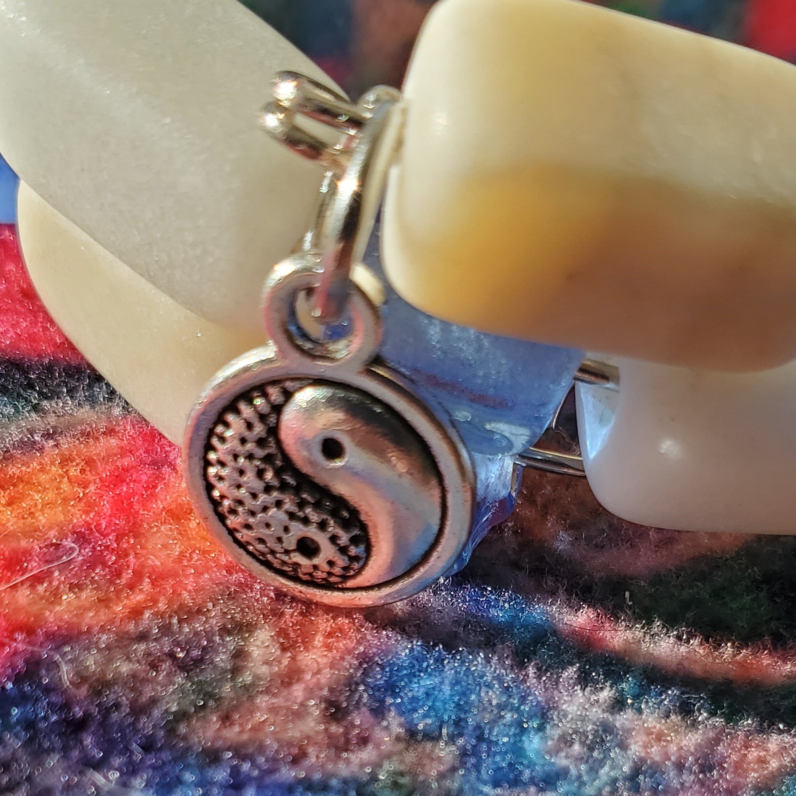 Yin Yang Charm Bracelet (MW) | Mamabug ReCreations - Artisan Jewelry