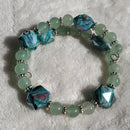 Iridescent Green Bracelet (MW) | Mamabug ReCreations - Artisan Jewelry