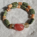 Stone and Porcelain Bracelet (MW) | Mamabug ReCreations - Artisan Jewelry