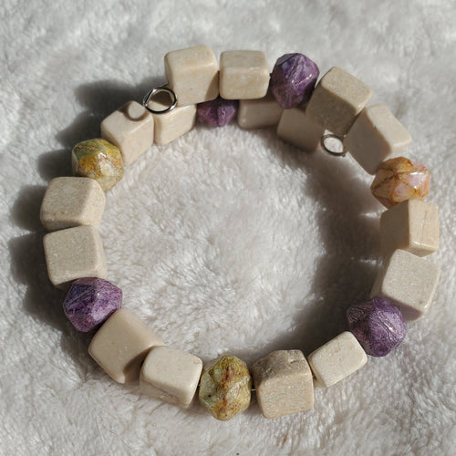 River Stone Bracelet (MW) | Mamabug ReCreations - Artisan Jewelry