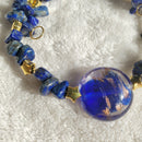 Cobalt Blue and Lapis Lazuli Bracelet (MW) | Mamabug ReCreations - Artisan Jewelry