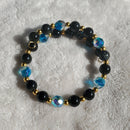 Iridescent Blue Crystal Bracelet (MW) | Mamabug ReCreations - Artisan Jewelry