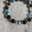 Iridescent Blue Crystal Bracelet (MW) | Mamabug ReCreations - Artisan Jewelry