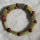 Green and Red Bracelet (MW) | Mamabug ReCreations - Artisan Jewelry