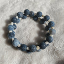 Blue Crackle and White Bracelet (MW) | Mamabug ReCreations - Artisan Jewelry