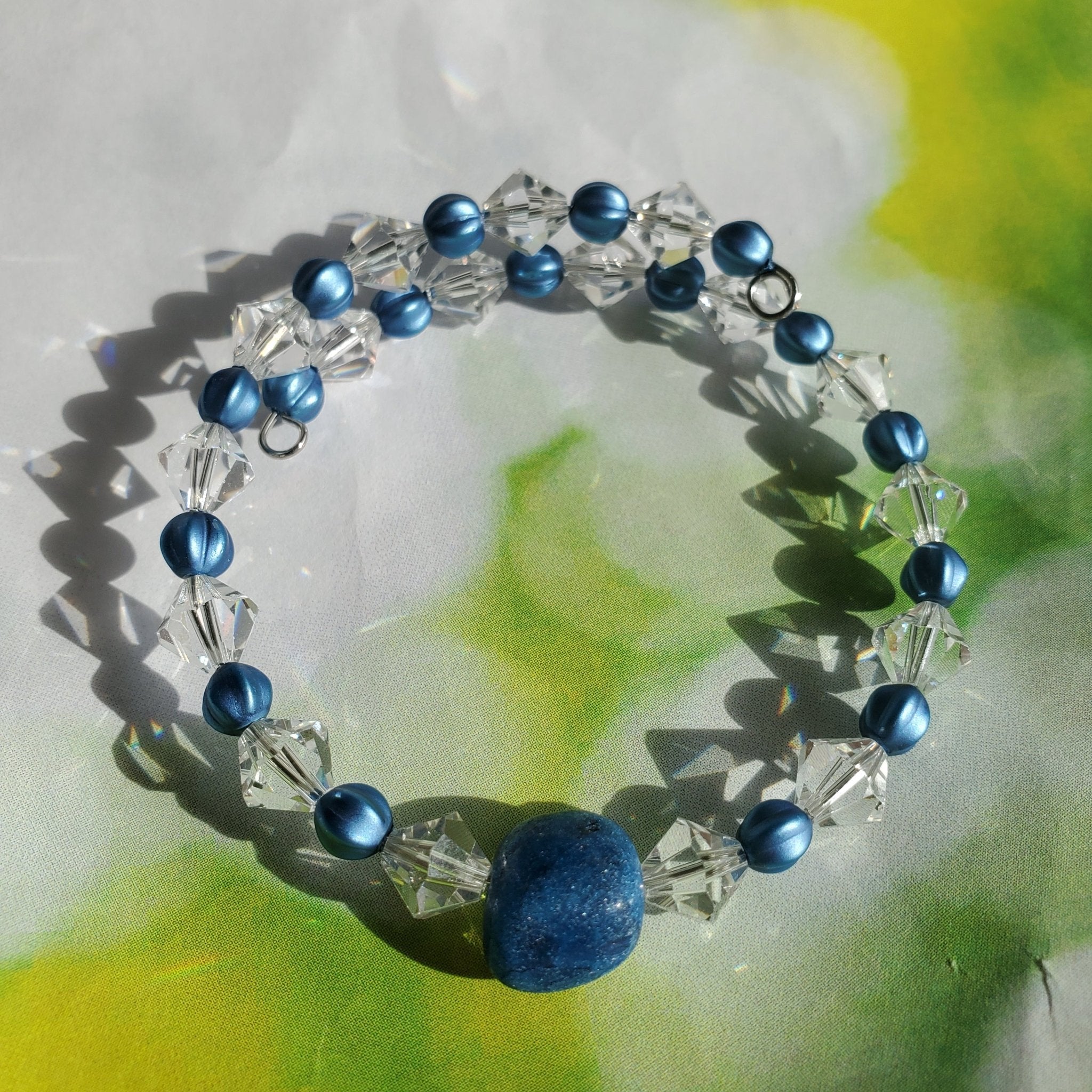 Crystal and Pearl Bracelet (MW) | Mamabug ReCreations - Artisan Jewelry