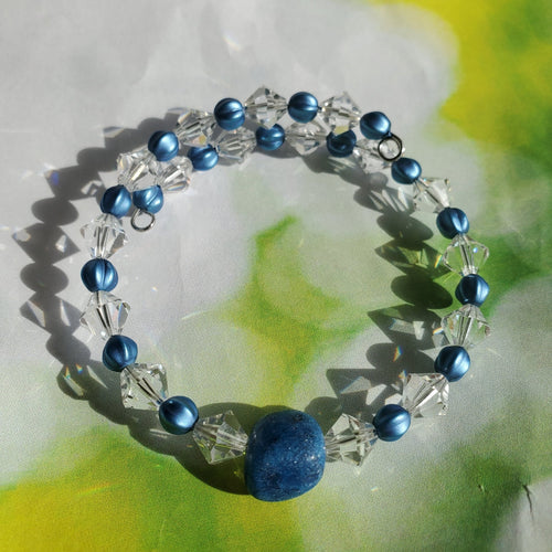 Crystal and Pearl Bracelet (MW) | Mamabug ReCreations - Artisan Jewelry