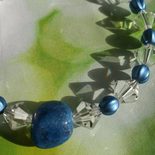 Crystal and Pearl Bracelet (MW) | Mamabug ReCreations - Artisan Jewelry