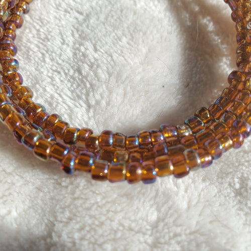 Topaz Seed Bead Bracelet (MW) | Mamabug ReCreations - Artisan Jewelry