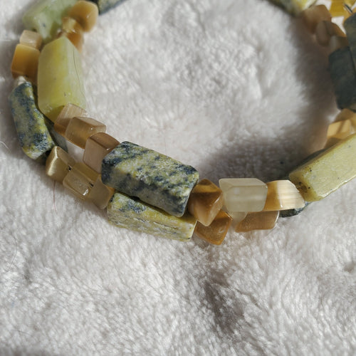 Yellow "Turquoise" Bracelet (MW) | Mamabug ReCreations - Artisan Jewelry