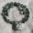 Jasper and Cat's Eye Bracelet (MW) | Mamabug ReCreations - Artisan Jewelry