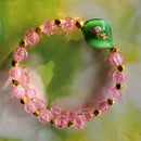 Pink Flower Jewelry Set (MW) | Mamabug ReCreations - Artisan Jewelry