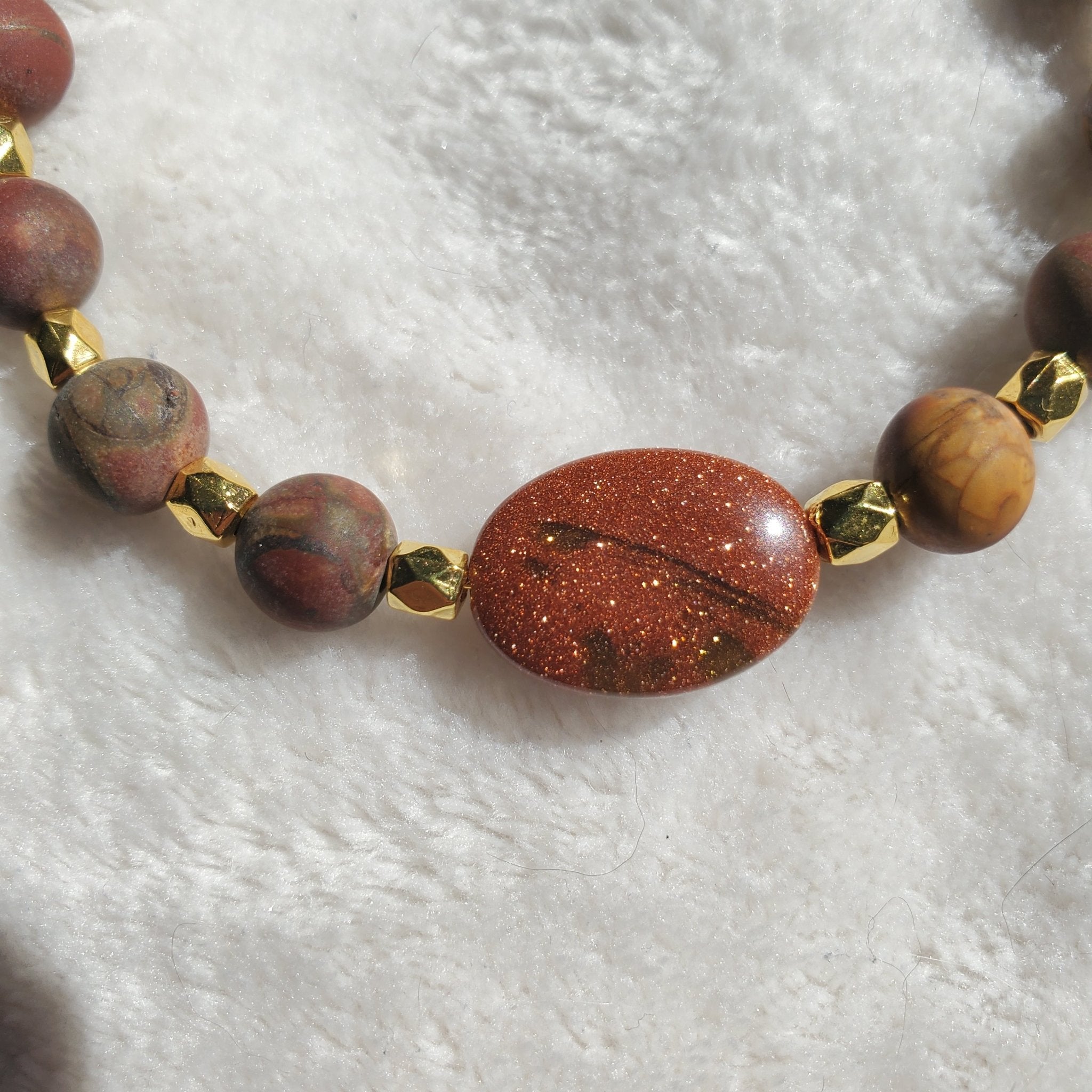 Goldstone Bracelet (MW) | Mamabug ReCreations - Artisan Jewelry