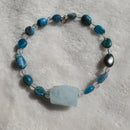 Aquamarine Bracelet (MW) | Mamabug ReCreations - Artisan Jewelry