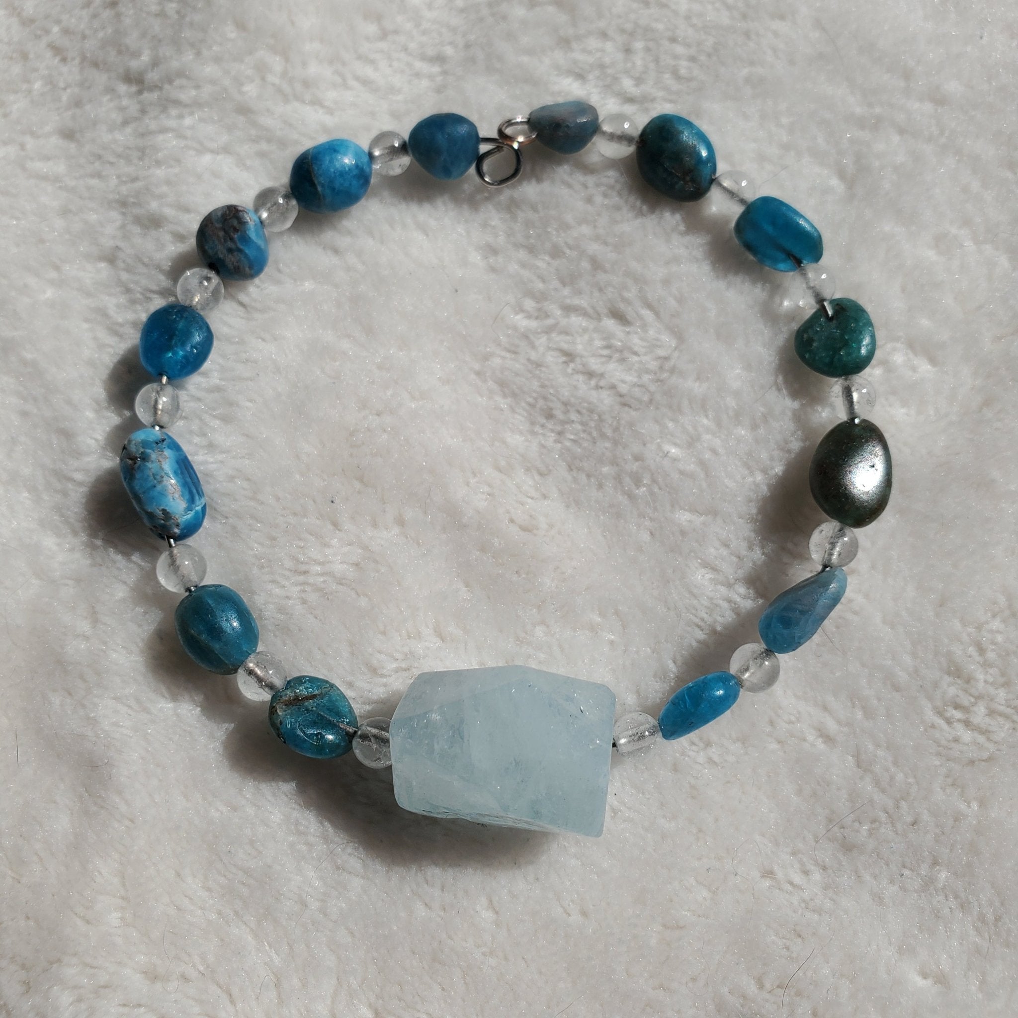 Aquamarine Bracelet (MW) | Mamabug ReCreations - Artisan Jewelry