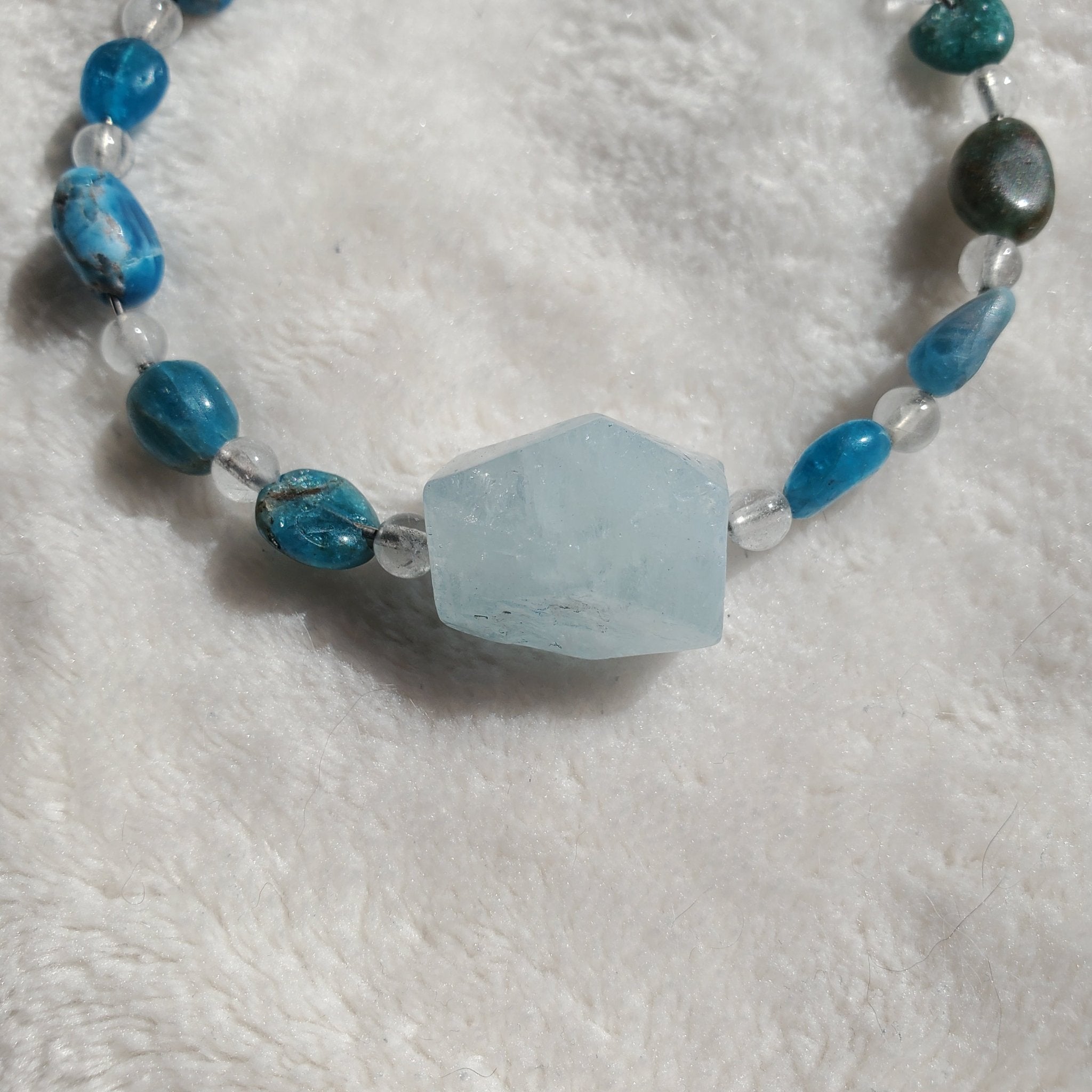 Aquamarine Bracelet (MW) | Mamabug ReCreations - Artisan Jewelry