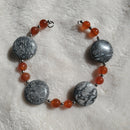 Cherries and Jasper Bracelet (MW) | Mamabug ReCreations - Artisan Jewelry