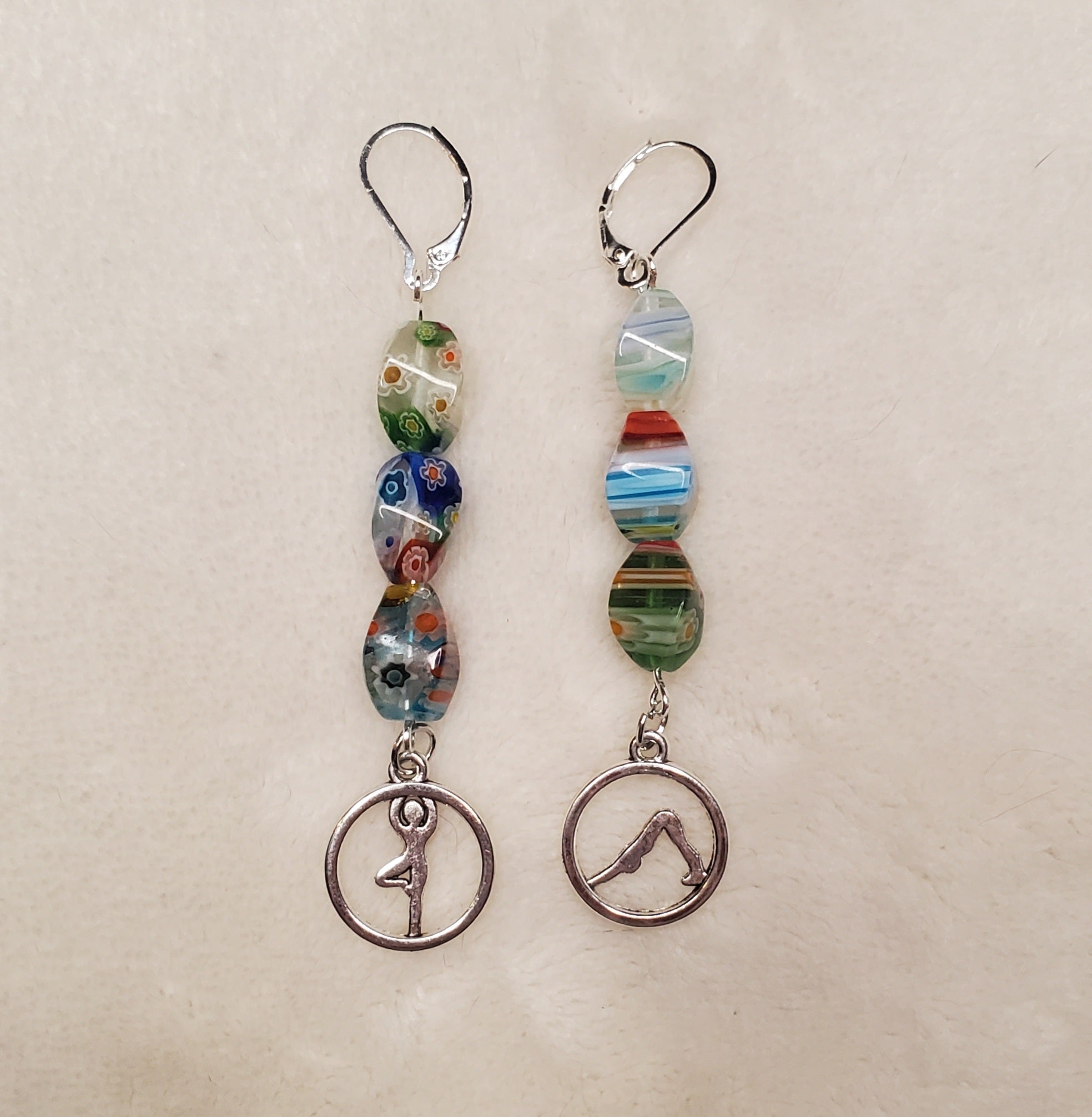 Yoga Poses Earrings | Mamabug ReCreations - Artisan Jewelry
