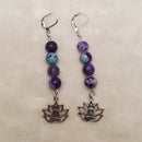 Silver Yogi Lotus Earrings | Mamabug ReCreations - Artisan Jewelry