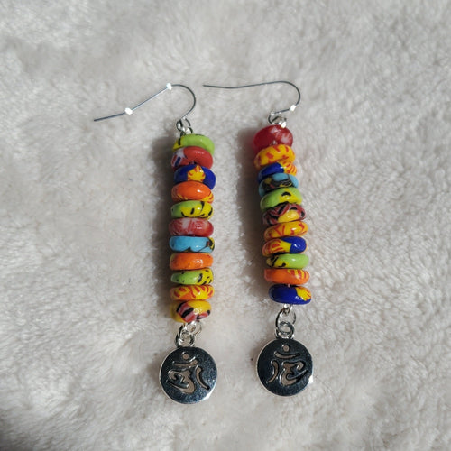 Kamasi Om Earrings | Mamabug ReCreations - Artisan Jewelry