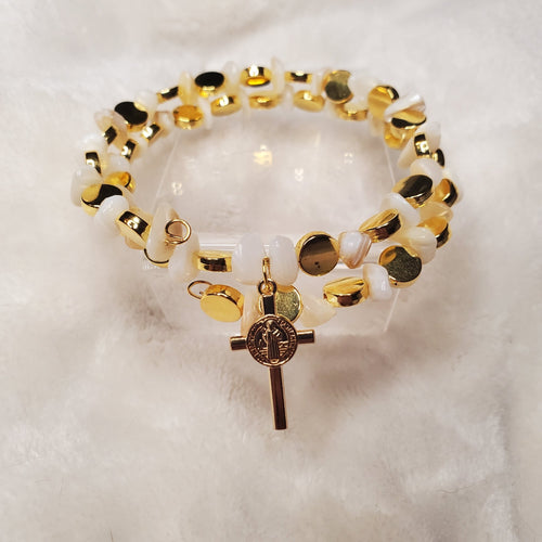 Cross Bracelet (MW) | Mamabug ReCreations - Artisan Jewelry