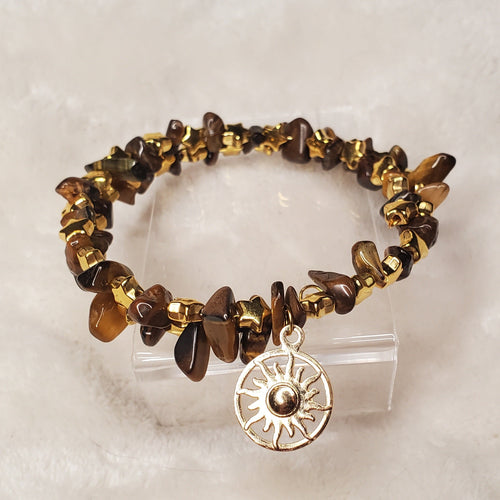Gold Aurora Charm Bracelet (MW) | Mamabug ReCreations - Artisan Jewelry