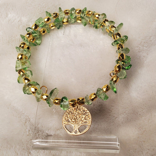 Gold Tree of Life Charm Bracelet (MW) | Mamabug ReCreations - Artisan Jewelry