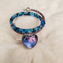 Electric Seas Bracelet - Blue and Plum (MW) | Mamabug ReCreations - Artisan Jewelry