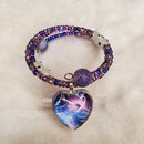 Electric Seas Bracelet - Metallic Purple (MW) | Mamabug ReCreations - Artisan Jewelry