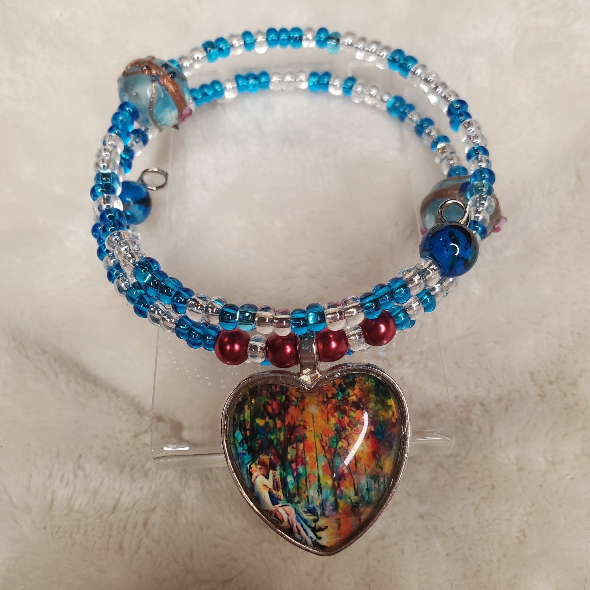 Kissing Couple in the Sky Bracelet (MW) | Mamabug ReCreations - Artisan Jewelry