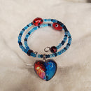 Dancing Couple in Midnight Skies Bracelet (MW) | Mamabug ReCreations - Artisan Jewelry