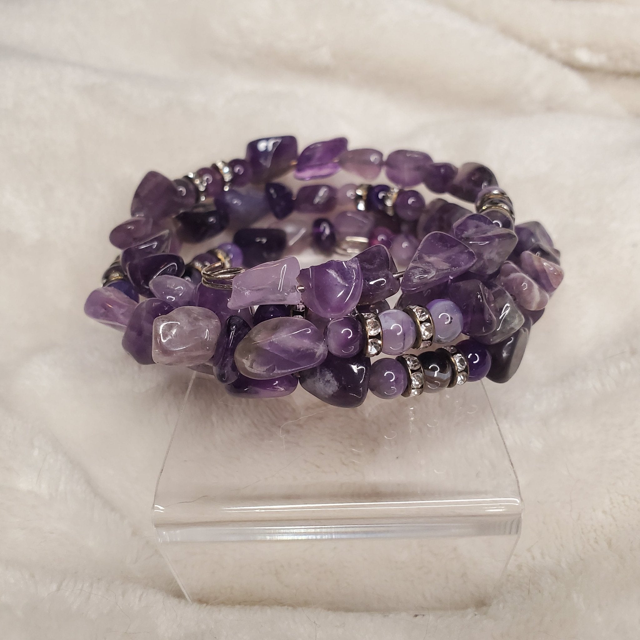 Amethyst Nugget Bracelet (MW) | Mamabug ReCreations - Artisan Jewelry