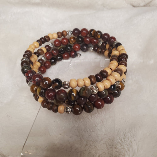 Carnelian and Tigers Eye Bracelet (MW) | Mamabug ReCreations - Artisan Jewelry
