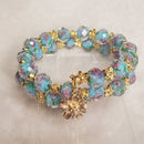 Blue Flowers Bracelet (MW) | Mamabug ReCreations - Artisan Jewelry