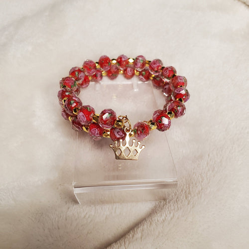 Red Royalty Bracelet (MW) | Mamabug ReCreations - Artisan Jewelry