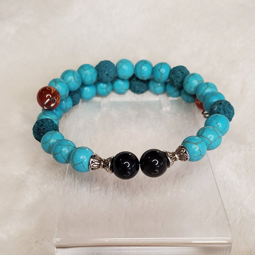 Throat Chakra Bracelet (MW) | Mamabug ReCreations - Artisan Jewelry